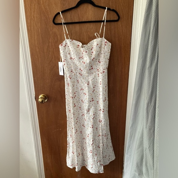 Reformation Dresses & Skirts - Reformation Nebraska Veronica White Dress 100% Linen